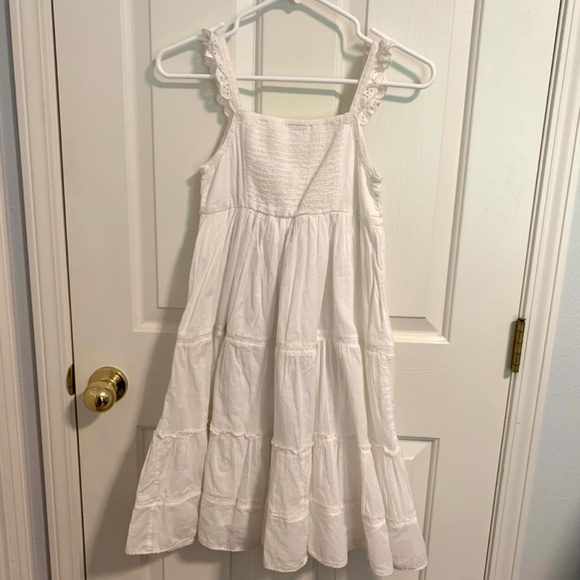 NEXT UK White Ruffled Dress with DragonFlys & Flowers Size 11 Years - Picture 6 of 7